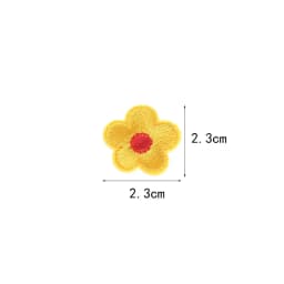 10pcs Small Flower Patches Iron On Embroidered Clothes Applique Diy Bag Hat Shoes Motif Stripes Clothes Accessories Badge