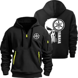 2026 New Yamaha Logo Motorcycle Racing Team Men Half Zipper Hoodie Spring Male Sweatshirt Fashion Sports Men's Pullover Clothes