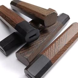 1piece Japanese Style Octagonal Handle for Kitchen Knife Handle,Wenge Wood + Ebony Wood Knife Handle, Fish Raw Knife Handle