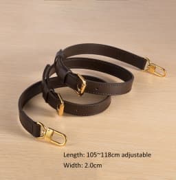 Fashion Genuine Leather Bag Strap High Quality Shoulder Strap Bag Accessories Narrow Bag Strap Hot Fashion Shoulder Bag Parts