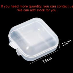 5/10Pcs Small Boxes Square Transparent Plastic Box Jewelry Storage Case Finishing Container Packaging Storage Box for Earrings