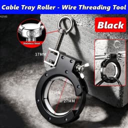 Cable Tray Roller Pulley Wire Guide Threading Tool Bottom Hung Mount Time Saving Wiring Aid Fixation Construction Auxiliary Tool