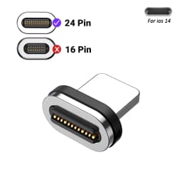 AUFU USB4.0 Magnetic USB C to C Adapter 40Gbps 8K60Hz 90 Degree Converter 240W Type C Adapter for Thunderbolt 4/3 MacBook Laptop