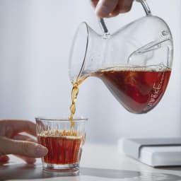 MUVNA Tornado Glass Coffee Server 450ml-Barista Grade Hand Drip Carafe,Leak-Proof Spout,Heat-Resistant for Pour Over/Iced Brew