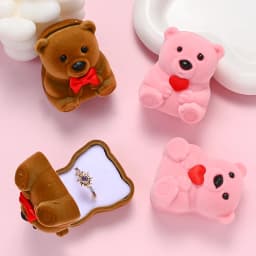 1Pcs Lovely Velvet Jewelry Box Container Wedding Ring Box for Earrings Necklace Bracelet Display Gift Box Holder 8 styles