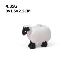 MOC City Animal Building Block Figures Goat Sheep Dog Lion Panda Cheetah Parrot DIY Farm Street View Accessories Bricks Toy Gift