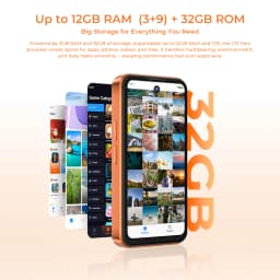 OUKITEL C17 Mini 4'' Small Smartphone Global Version Android 16 Octa Core 12GB(4+8)+ 64GB Gemini AI Backup Portable Phone
