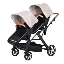 Twins Baby Stroller Can Sit and Lie Double Kids Trolley Stroller Shock Absorber Foldable Child Baby Carriage Foldable