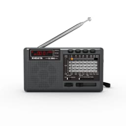 XHDATA D-368/D-328 Portable Stereo Radio FM AM SW MP3 Player with Bluetooth TF Card USB Rechargeable Battery for Elder Gift