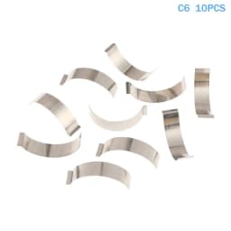 10Pcs Silver/Black C Type Sheet Spring Stainless Steel Or Manganese Steel Flat Wire Arc Clip Spring In-pipe Positioning Spring