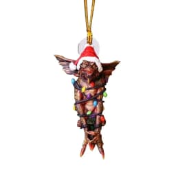 Gremlins Santa Hat Hanging Christmas Tree Decoration Pendant Cute Puppy Acrylic Ornament Christmas Gift Festive Party Supplies