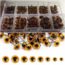 100PCS Creative 3-12mm Dolls Glass Eyes Glass Needle Felting Eyes DIY Accessories Safety Eye