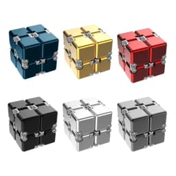 Fashion Metal Infinite Magic Cube New Unique Upgraded Disassembled Assembled Developing Intelligence Decompression Toy