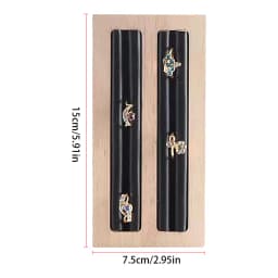 1pc, Bamboo Ring Storage Tray, Used for Jewelry, Earrings, Ring Storage and Arrangement