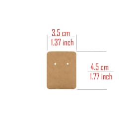 50 Piece White Stud Hoop Earring Brooch Hair Jewelry Cards Display Packing Gift Storage Stand Organizer Small Business Wholesale
