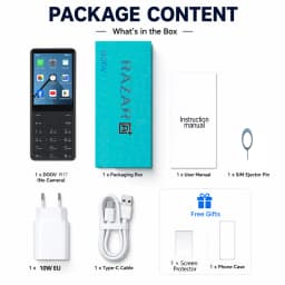 DOOV R17 4G Smartphone No Camera Screen 2.8Inch 3GB+32GB Google Play Dual SIM Bluetooth Physical Keypad Mobile Phone 2100mAh