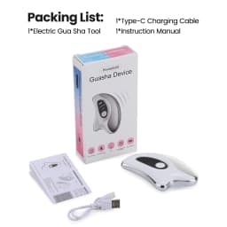 Electric Gua Sha Heated Device Red Blue Light Face Vibration Massager Scraping Board for Skin Rejuvenation Face Lifting Machine