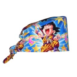 Custom DBZ Goku Japan Comic Cleaning Working Cap Cool Men Women Saiyan Scrub Cap Surgicals Hat Nurse Scrubs Hat For Dentist