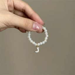 For Mini Labubu Pendant Accessories Letter Pearl Necklace For 4.0 Labubu Pin for Love Series Doll Accessories Dolls' Decoration