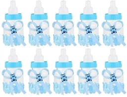 12pcs Feeder Style Candy Bottle for Baby Shower Favors Fillable Mini Bottle Candy Gift for Boy Girl Newborn Baptism Birthday