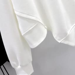 Korean Fashion Solid Color Hoodless Sweatshirt Women's Spring and Autumn New Temperament Loose Thin Niche Design Short Top