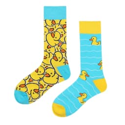 mandarin duck Men's and Women's Socks Original AB Trendy Socks Medium High Tube Socks Flower Fruit Animal Cartoon Cotton Socks