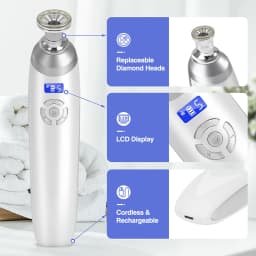 2025 Wireless Diamond Microdermabrasion Machine Blackhead Remover Vacuum Pore Cleaner Facial Skin Care Tool Face Beauty Device