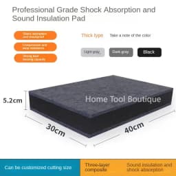 Drum Soundproofing Pad, Speaker Shock-Absorbing Pad, Piano Treadmill Soundproofing Pad, Shock-Absorbing Board High Density