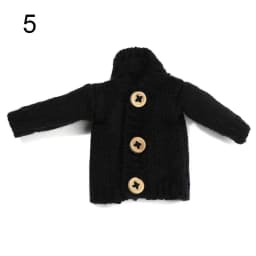 Doll Handmade Mini Knitted Sweater Coat 28cm-30cm Doll Accessories Winter Tops Casual Wear Clothes for 1/6 Dolls DIY Gift Toys