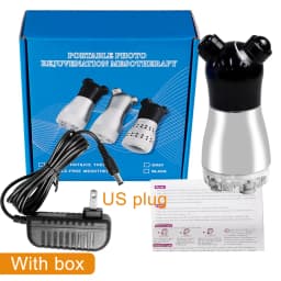 Microcurrent RF LED Photon Beauty Machine NeedleFree Electroporation Massager for Facial & Skin Lifting Tightening Rejuvenation