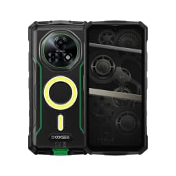 DOOGEE Fire 7 Pro Rugged Phone Dual Camping Lights Support Push-to-Talk Over Cellular 13000mAh Battery Android 15 Smartphone