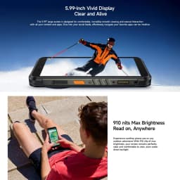 Ulefone RugKing Rugged Phone 8GB+128GB/256GB 5.99 inch Android 15 9600mAh 50MP Camera Unisoc T7255 NFC Global Version Smartphone