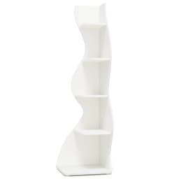 Tribesigns Modern 5-Tier Wall Corner Bookshelf, Stylish Corner Small Bookcase Storage Rack Plant Stand with Unique