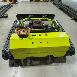 All Terrain 4x4 Lawn Mower with 60 Inch Deck and Roll Bar for Hilly Vineyards 4x4 Lawn Mower