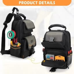 Portable Repair and Storage Bag with Handle and Shoulder Strap Repair Kit