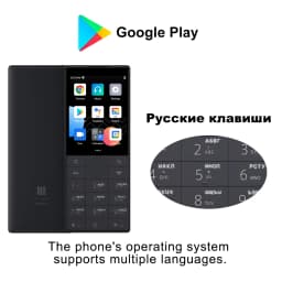 QIN F22 Mini Smartphone Android 11 No Camera Touchscreen Keypad Phone 2.8 Inch 4G LTE Single SIM Google Play Mobile Phone