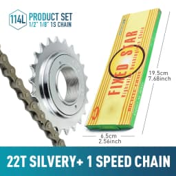 1pc 16T 18T 20T 22T 24T Single Speed Bike Freewheel Compatible With Threaded Freehub Replacement Bike Parts Bicycle Accessories