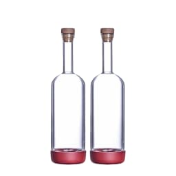 2PCS 800ml Inmeet Creative Bubble Wine Bottle Bar Juice Cocktail Oil Bottle with Scale Bartender Supplies