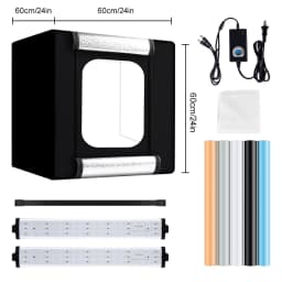 32inch/24inch Studio Photography Light Box High Quality Leds Cri95+ Lights Box Shooting Tent With Adjustable Bright For Photos