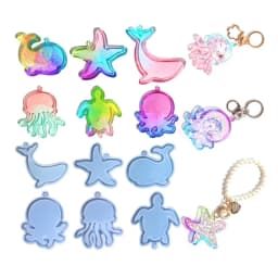 Perfume Bottle, Game Machine, Various Shape Silicone Shaker Molds Resin Casting Quicksand Mold Jewelry Pendant Making Mould