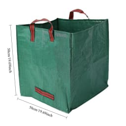 60/125L Heavy Duty Garden Storage Bag, Puncture-Resistant Reusable Lawn Leaf Collection Bag with Reinforced Handles, Leaf Bag