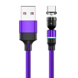 540 Degrees Rotate Magnetic USB C Cable 1M 2M 3M TYPE C Cable For Mobile Phone Magnet Charger Wire Cord For Huawei Xiaomi