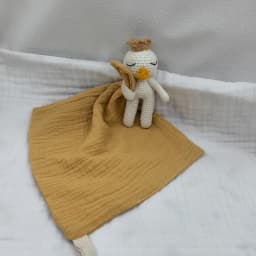 Handmade Baby Cotton Muslin Comfortable Blanket Cute Cat Doll For Infant Kids Sleep Appease Towel Rabbit Bear Saliva Scarf