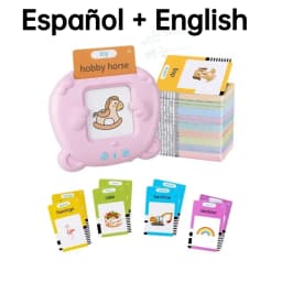 Learning Machine for Kid Talking Flash Cards Kindergarten Kids Language Electronic Audio Book LearnEnglish German Spanish French