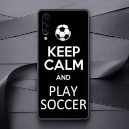 Football Silicone Case For Samsung Galaxy A57 A56 A55 A36 A35 A37 A26 A17 A07 A50 A50s A70 A80 A7 A9 2018 Cover Fire Soccer Ball