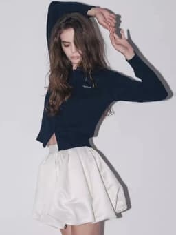 Spring Summer Sweet Cute Soft Shiny Satin Mini Bud Skirt Women with Shorts High Waist Short Luxury Designer Clothes