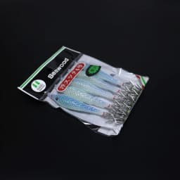 5PCS/bag 6cm7cm9cm Artificial Fluorescent Fishing Lures Squid Hook Cuttlefish Jigs Bait Spinnerbait Wood Shrimps Sea Fishing