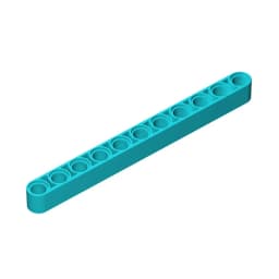 Gobricks 32525 10Pcs Liftarm Bricks Thick 1x11 Technic Parts Assembles Particles Model MOC Toys Sets DIY Car Lifting Function