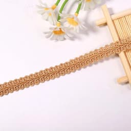 2/4yards 12mm Polyester Lace Trimming Ribbon Centipede Braided Curve Lace Sewing Clothes DIY Craft Wedding Accessories