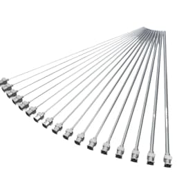 5PCS SUS304 8inch 200mm Long Blunt Tip Luer Lock Industrial Dispensing Needle 8G~26G Great for science lab, hobby crafts